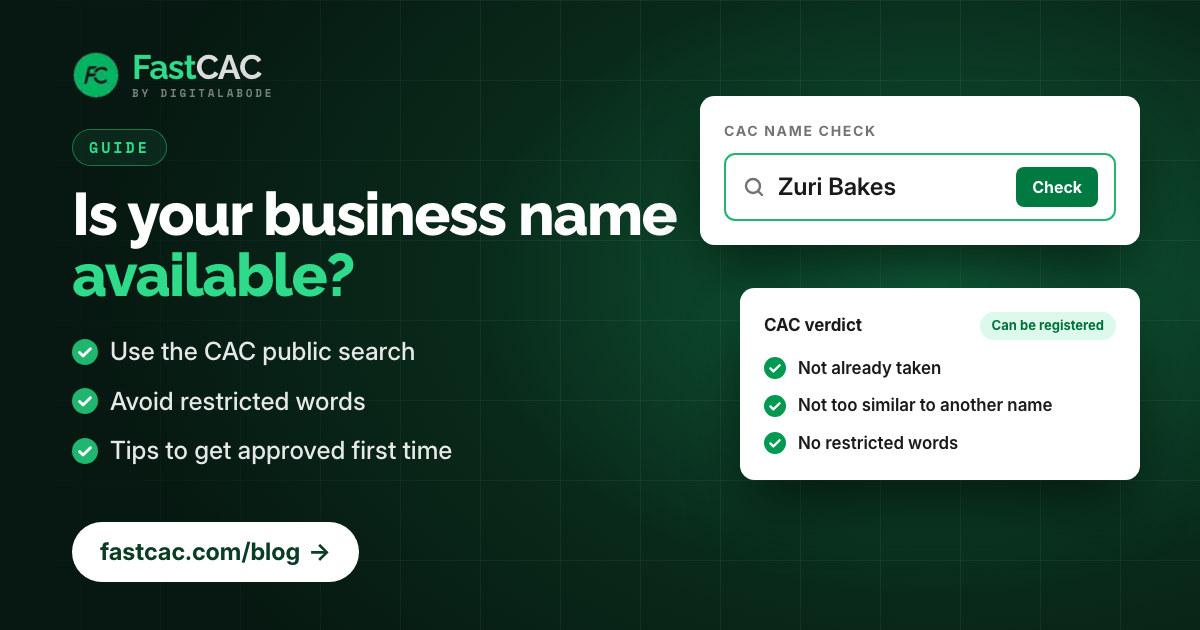 Business Name Search Nigeria: How to Check Availability (2026)