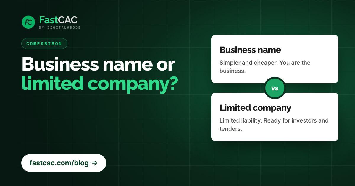 Business Name vs. Limited Company: Which is Right for You in 2026?