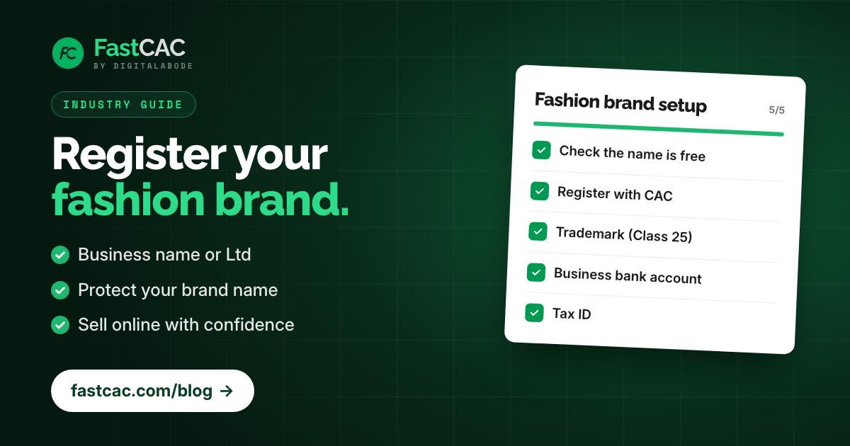 How to Register a Fashion Business or Clothing Brand in Nigeria