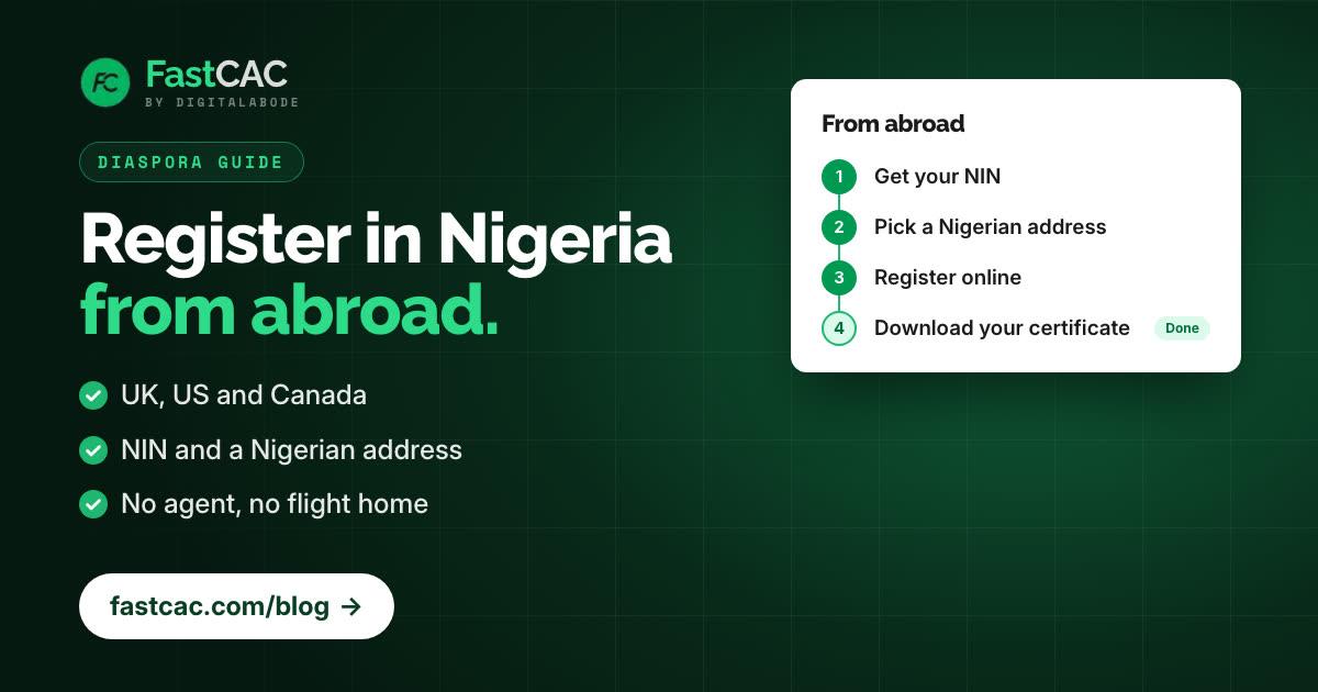 How to Register a Business in Nigeria from the UK, US or Canada